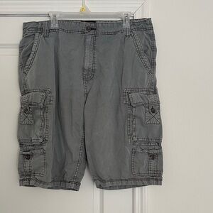 Men's Charcoal Cargo Shorts